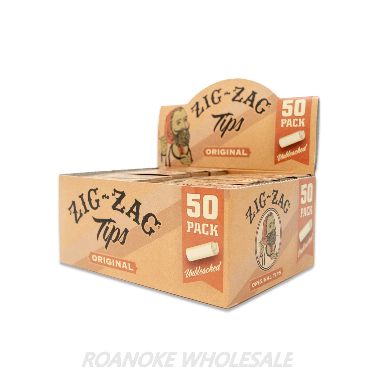 ZIG ZAG UNBLEACHED ORIGINAL TIPS 50PCS