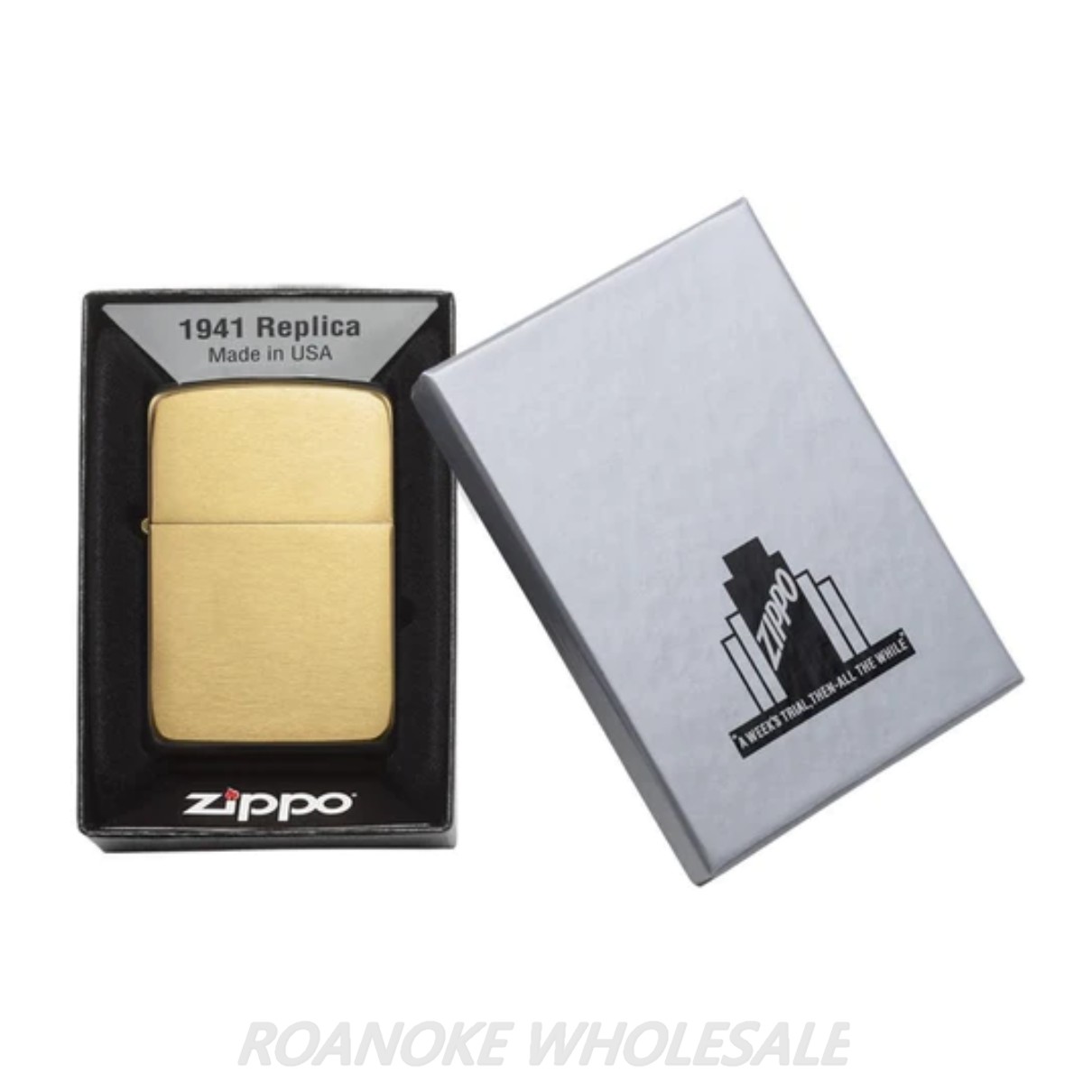 ZIPPO LIGHTER - BRASS VINTAGE LTR ($35.95) - Image 2