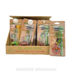 GLASS PIPE KIT / 5 SCREENS 12PCS - MIX COLORS
