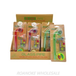 GLASS PIPE KIT / 5 SCREENS 12PCS - MIX COLORS