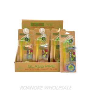 GLASS PIPE KIT / 5 SCREENS 12PCS - MIX COLORS