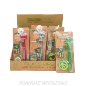 GLASS PIPE KIT / 5 SCREENS 12PCS - MIX COLORS