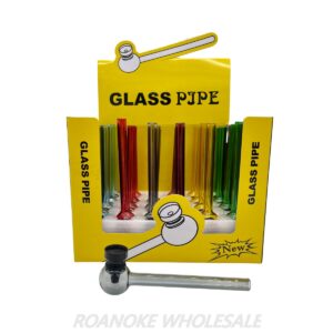 GLASS PIPE 24PCS - MIX COLORS