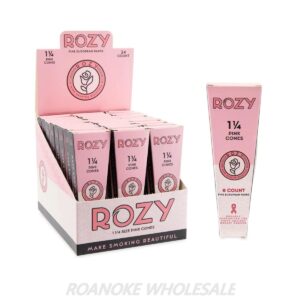 ROZY CONE PINK 1 1/4 SIZE 6PACK - 24PCS