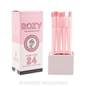 ROZY PRE-ROLLED PINK CONE KING SIZE 24PCS
