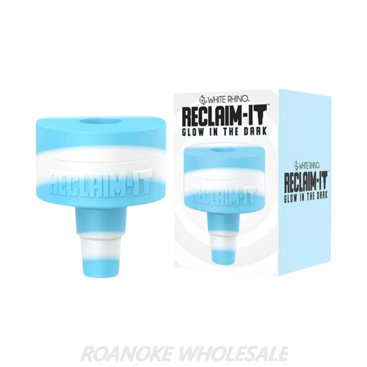 WHITE RHINO RECLAIM-IT (GLOW IN THE DARK) SILICONE RECLAIM CATCHER - Image 2