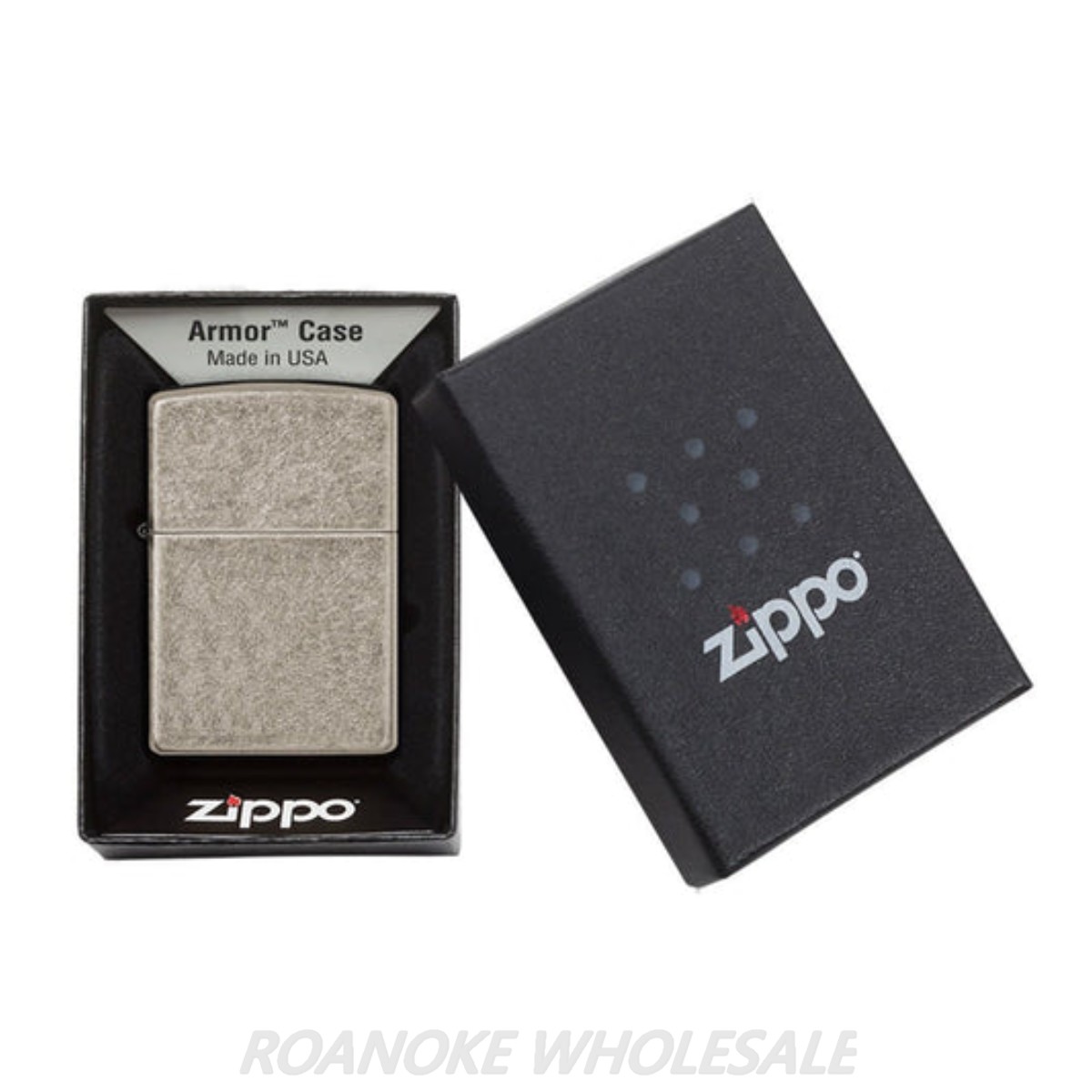 ZIPPO LIGHTER - ANTIQUE SILVER ARMOR ($44.95) - Image 2