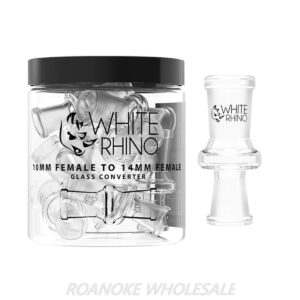 WHITE RHINO GLASS CONVERTER 10MM FEMALE TO 14MM FEMALE