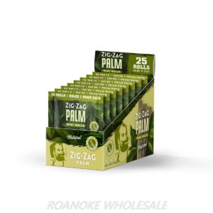 ZIG ZAG PALM MINI ROLLS (1G) 8/25 PACKS  (NATURAL)