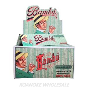 BAMBU KING SIZE ORGANIC HEMP ROLLING PAPERS 50PCS