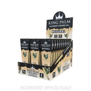 KING PALM HEMP CONES 1&1/4 SIZE 30/6 PACKS