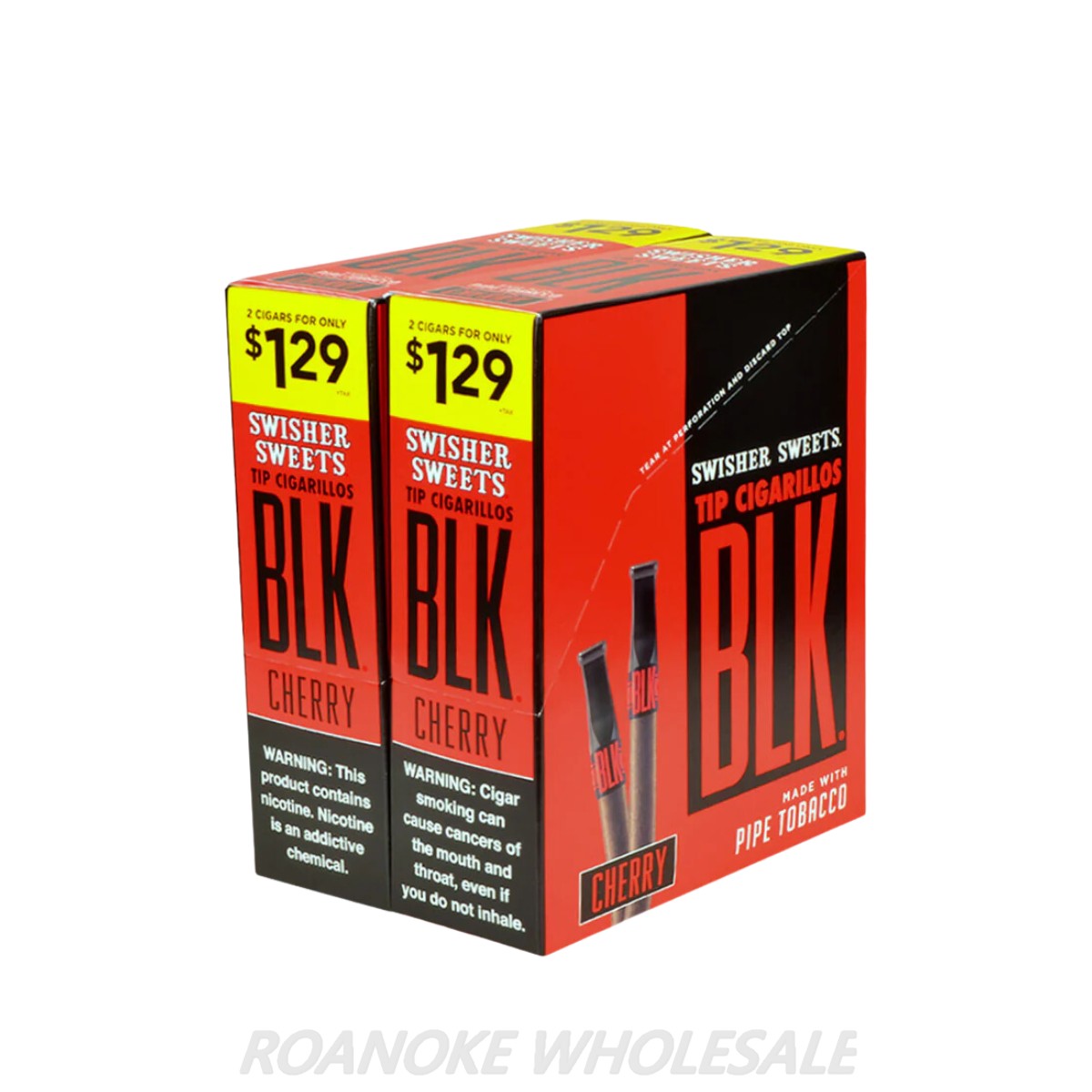 SWISHER SWEETS BLK TIP CIGARILLOS (2 FOR $1.29) 30/2 PACKS