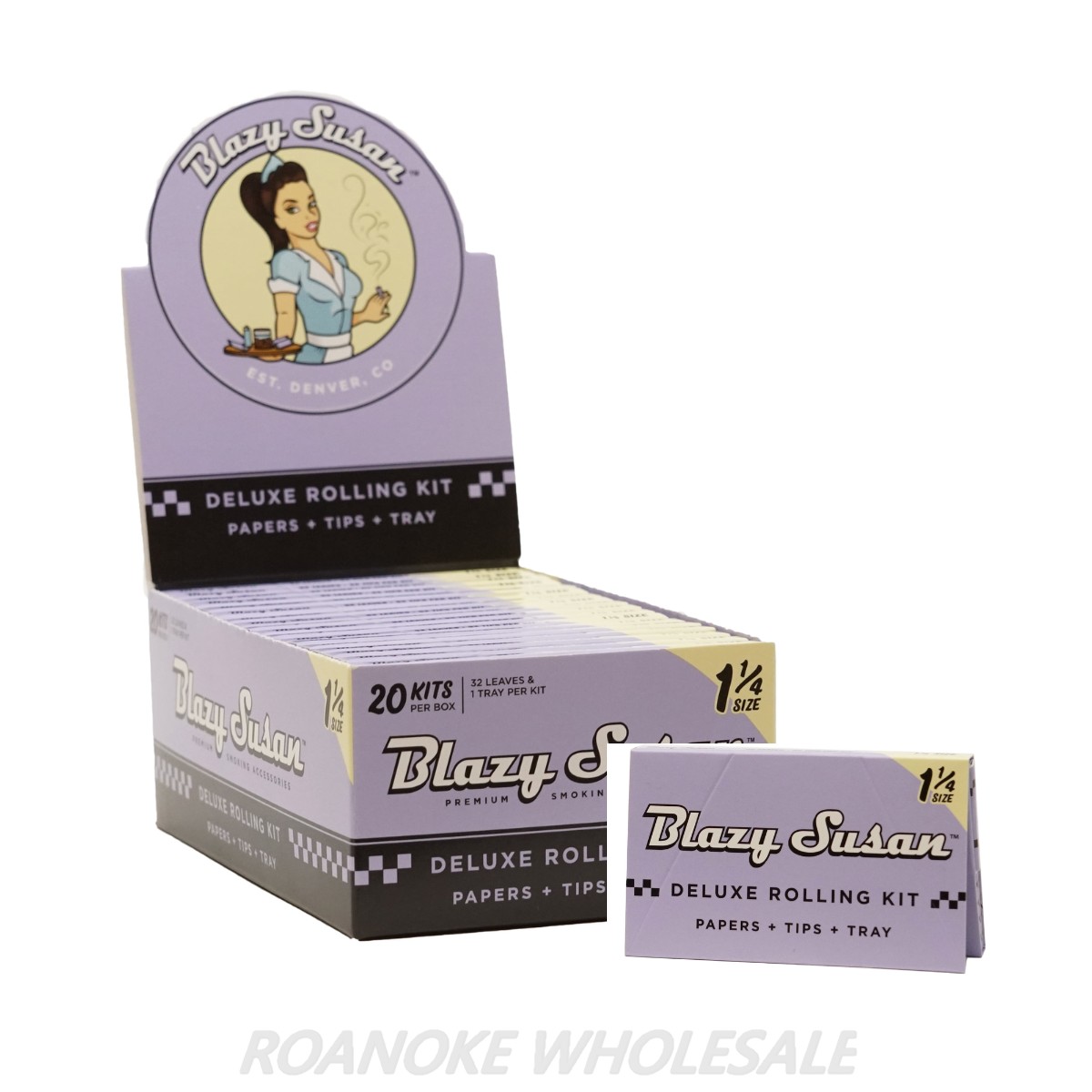 BLAZY SUSAN PURPLE DELUXE ROLLING 1/4 SIZE 20 KITS