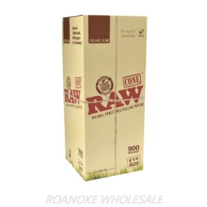 RAW CONE ORGANIC HEMP 1 1/4 SIZE 900PCS
