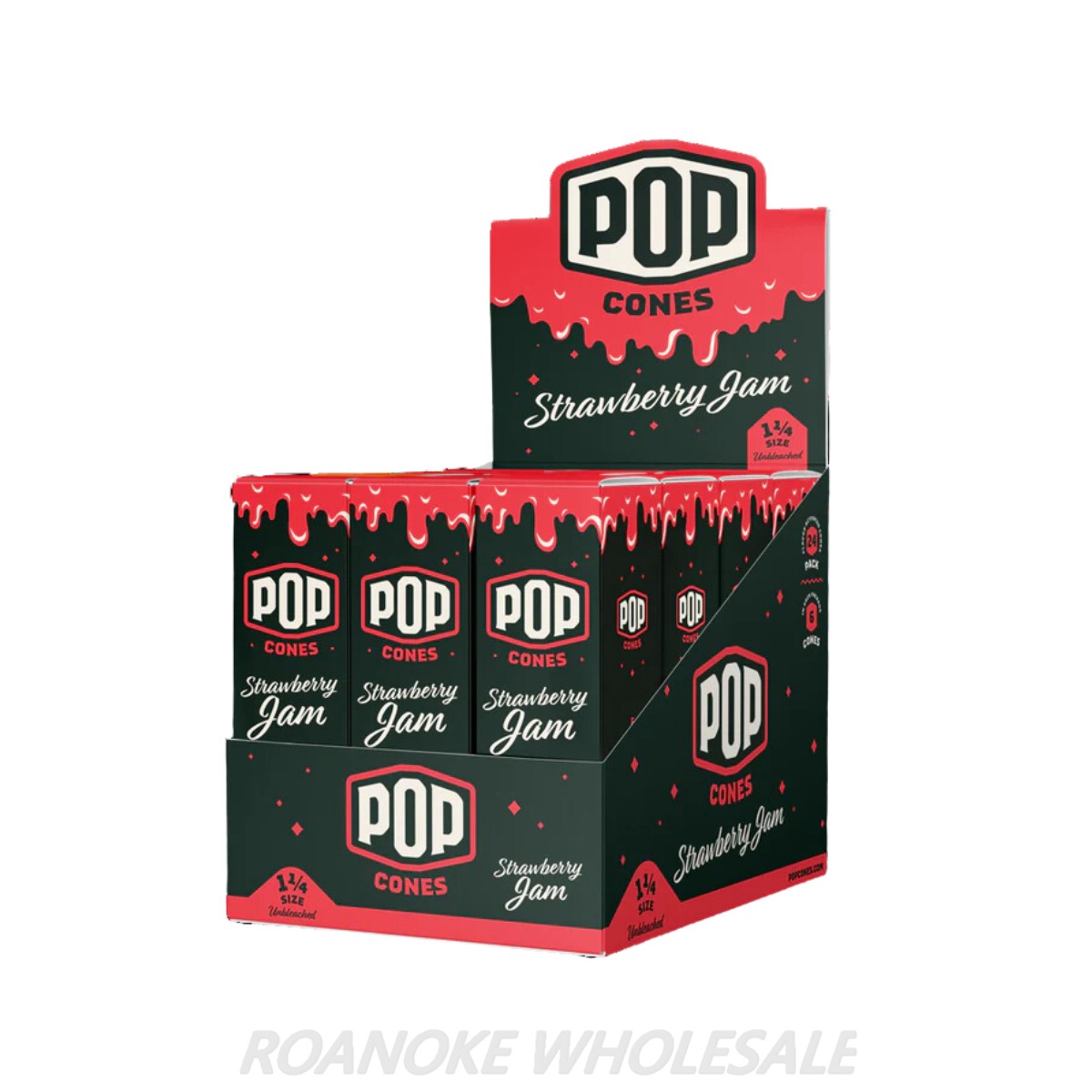 POP CONES UNBLEACHED 1&1/4 SIZE 24/6 PACKS - Image 2