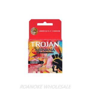 TROJAN NIRVANA LUBRICATED 6-PACK OF 3PCS