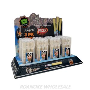 GLONES x PACKS GLASS CONES 12/3 PACK MINI 1&1/4 SIZE (NATURAL)