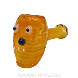 GLASS PIPE 5 1/2" SQUARE-HEAD CREATURE