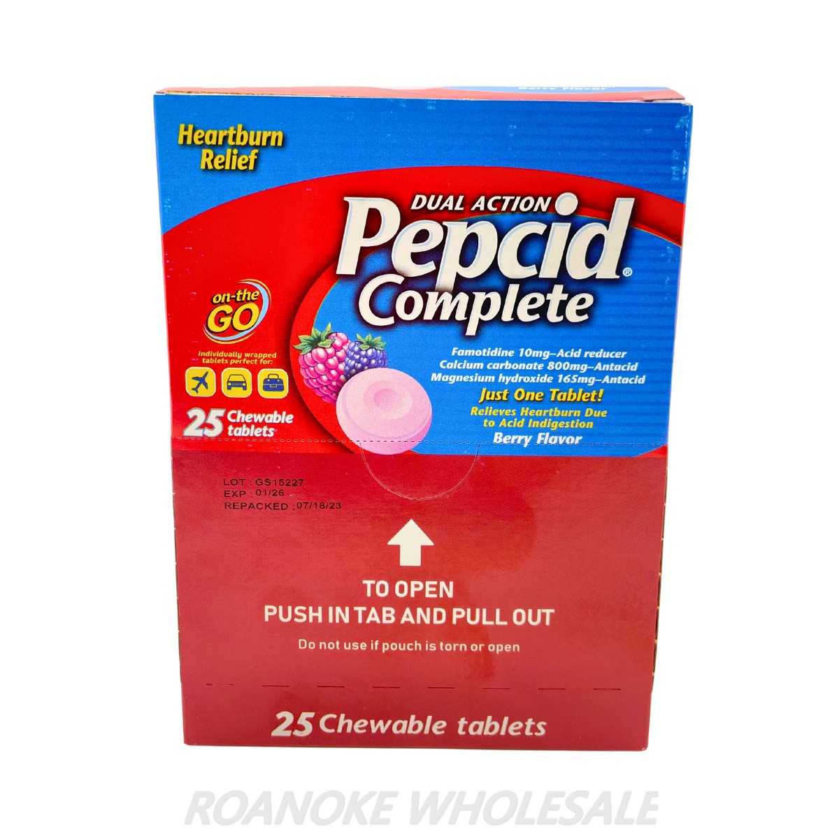 PEPCID COMPLETE CHEWABLE TABLETS 25PCS