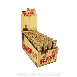 RAW ORGANIC HEMP KING SIZE CONES 32/3 PACKS