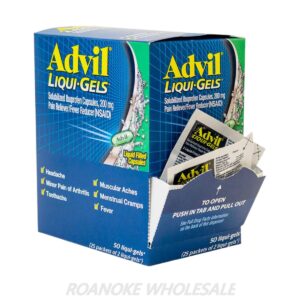 ADVIL LIQUI-GELS (200MG) 25 PACKS OF 2-TABS EACH