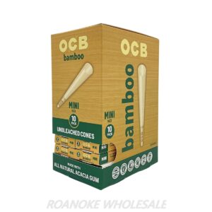 OCB BAMBOO UNBLEACHED CONES MINI SIZE 24/10 PACKS