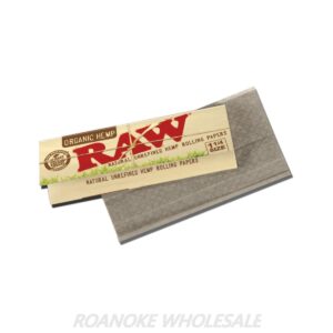RAW ORGANIC HEMP ROLLING PAPERS 1&1/4 SIZE 24PCS