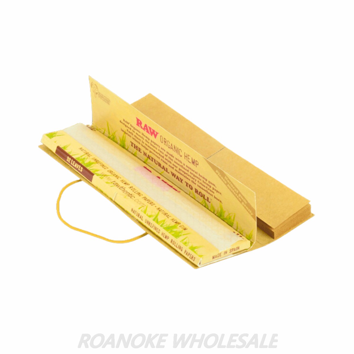 RAW CONNOISSEUR ORGANIC HEMP KING SIZE SLIM + TIPS 24PCS - Image 2