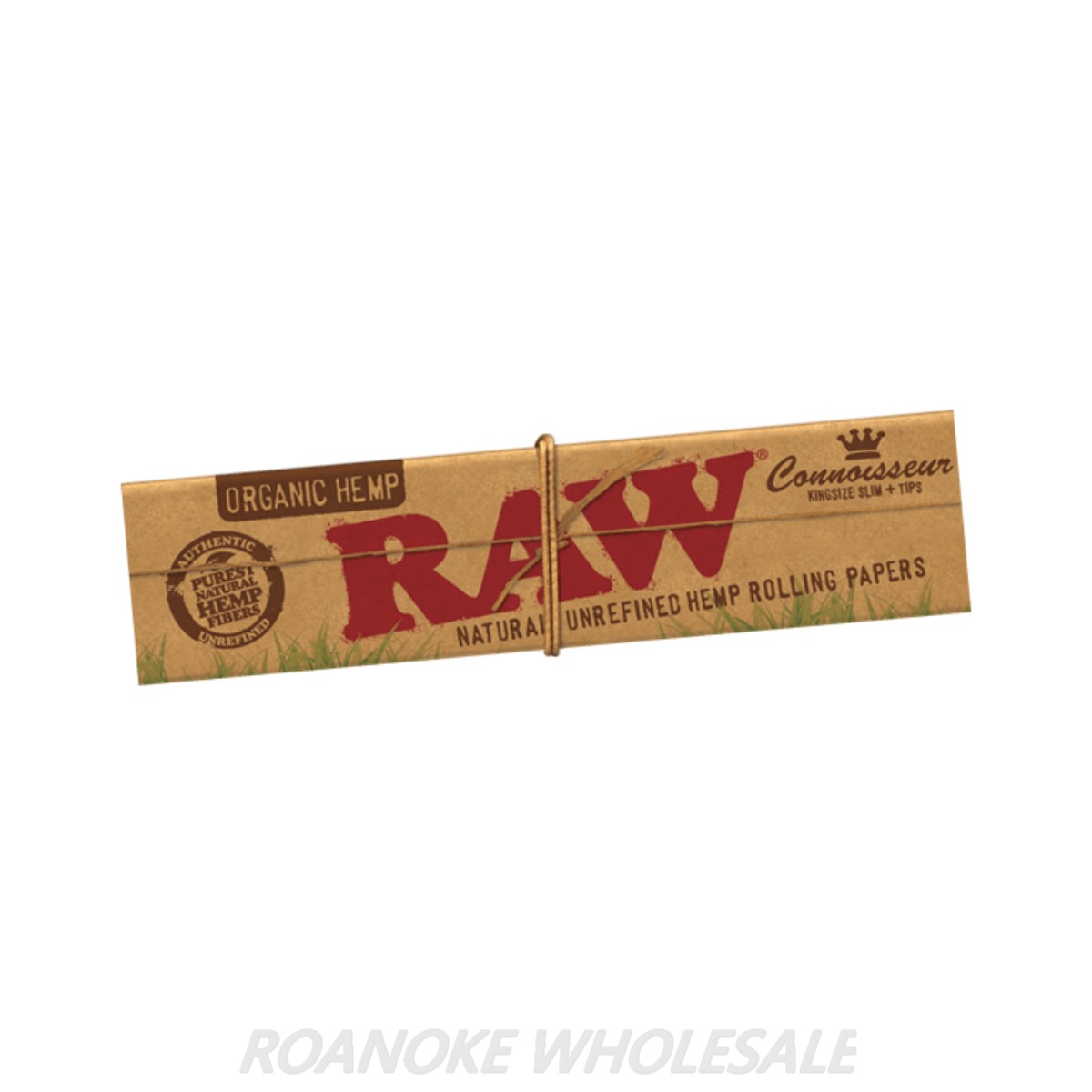 RAW CONNOISSEUR ORGANIC HEMP KING SIZE SLIM + TIPS 24PCS
