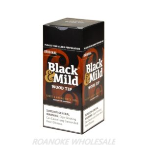 BLACK & MILD [WOOD TIP] CIGARILLOS 25/1 PACKS