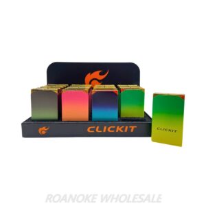 CLICKIT TORCH & FLAME 2-IN-1 LIGHTER 20PCS  [NO SHIPPING]