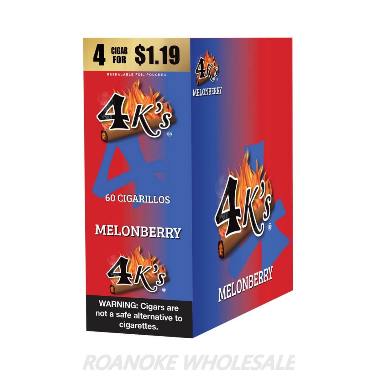 4K'S CIGARILLOS (4 FOR $1.19) 15/4 PACKS - Image 2