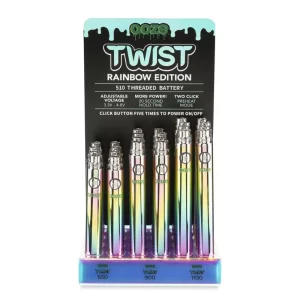 OOZE TWIST RAINBOW BATTERY DISPLAY 24PCS