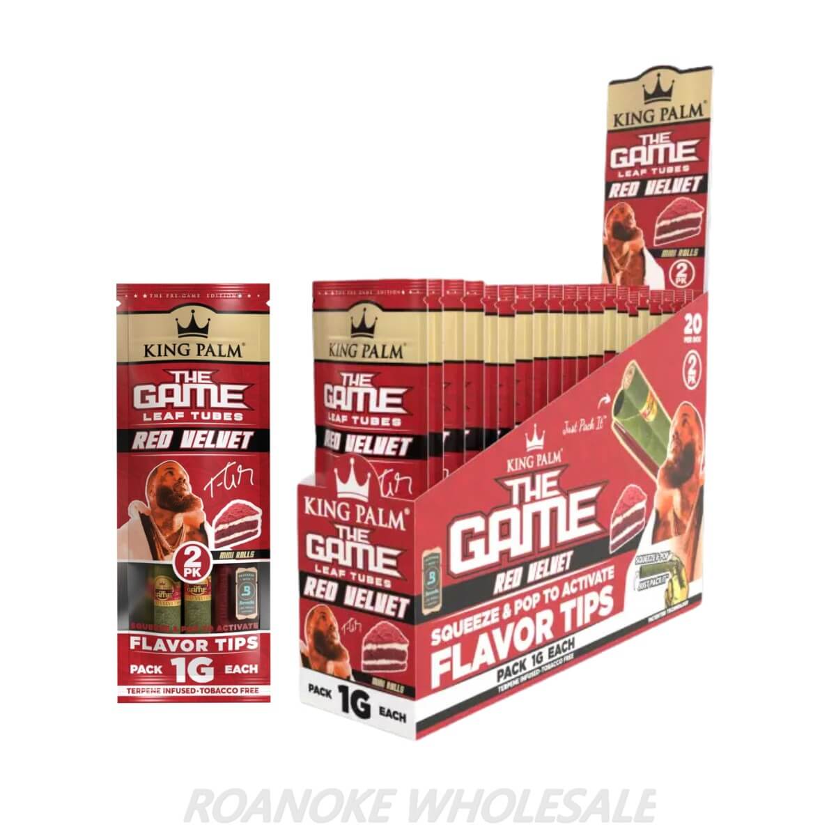 KING PALM LEAF TUBES MINI ROLLS (1G) 20/2 PACKS - Image 2