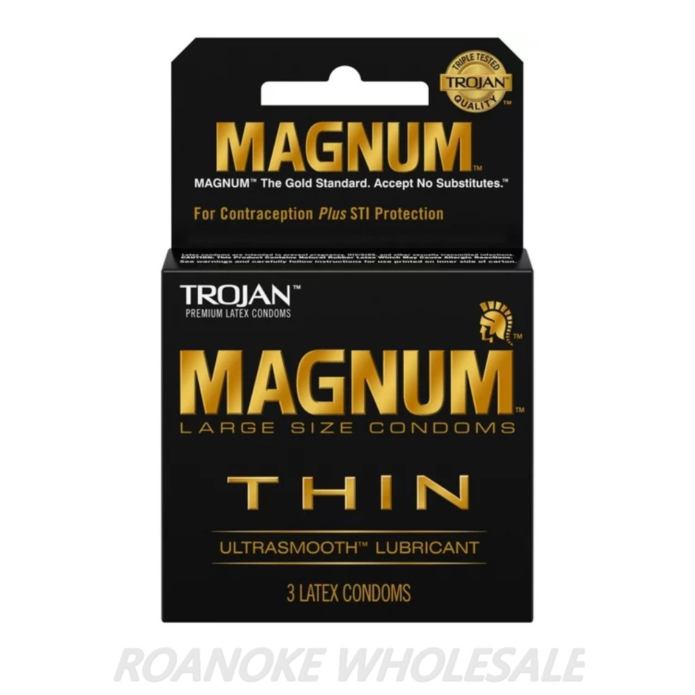 TROJAN MAGNUM THIN 6-PACK OF 3PCS