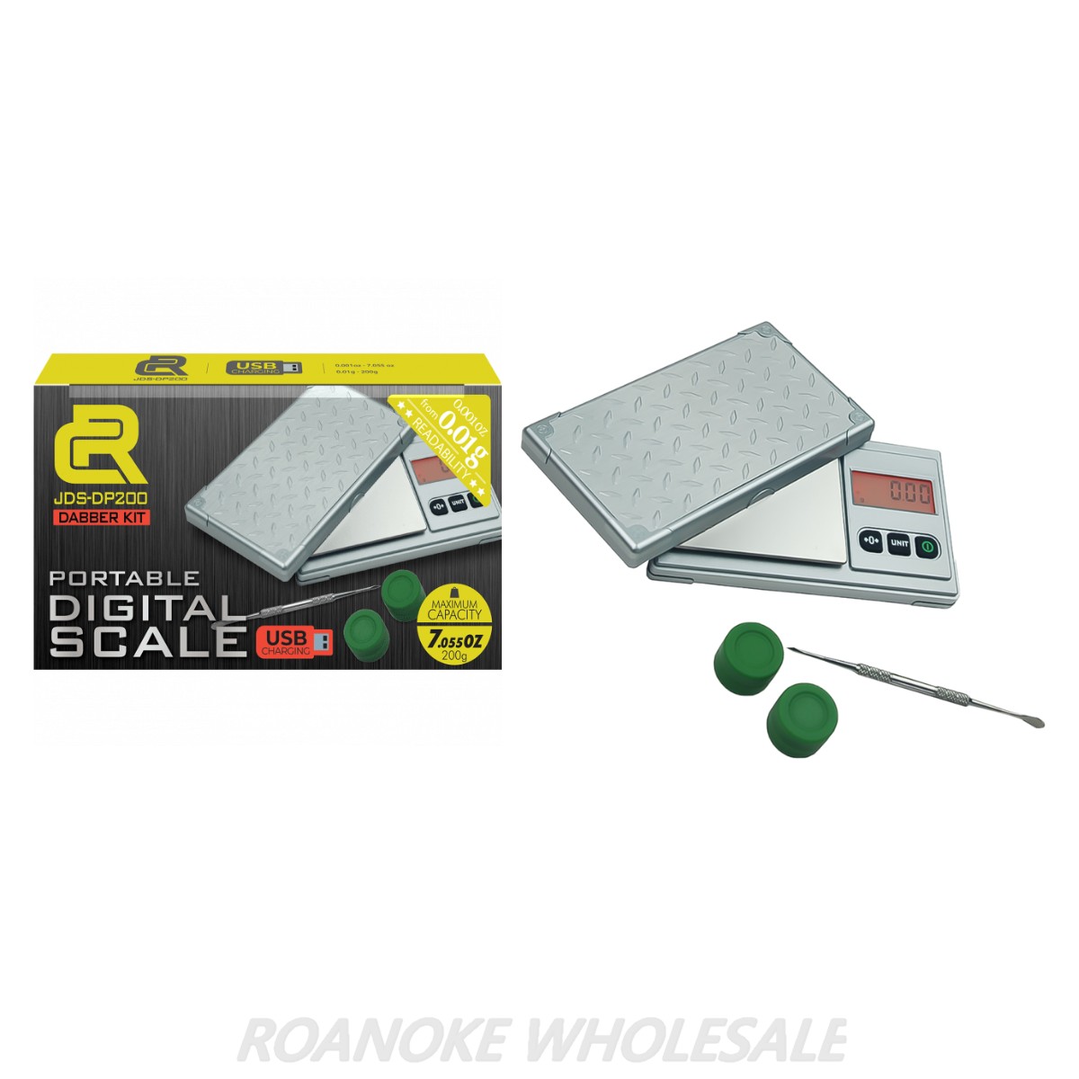 CR PORTABLE DIGITAL SCALE JDS-DP200 DABBER KIT 200G X 0.01G