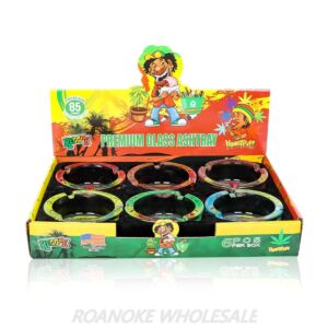 HONEYPUFF PREMIUM GLASS ASHTRAY 85MM 6PCS