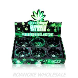 STONERDAYS PREMIUM GLASS ASHTRAY 85MM 6PCS