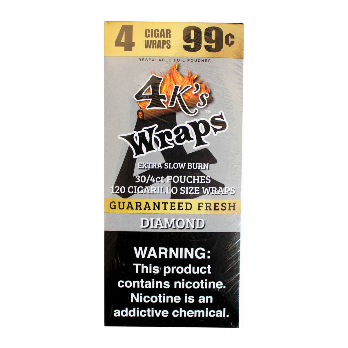 4K'S WRAPS (4 FOR $0.99) 30/4 PACKS