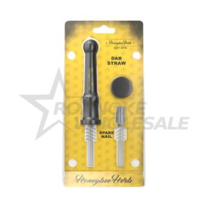 HONEYBEE HERB SILICONE DAB STRAW W/ SPARE NAIL