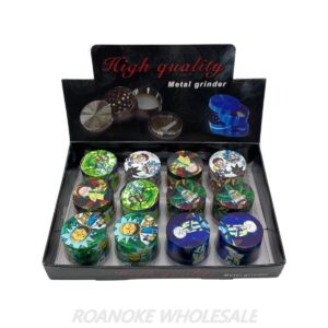 HIGH QUALITY 40MM METAL GRINDER RICK & MORTY 12PCS