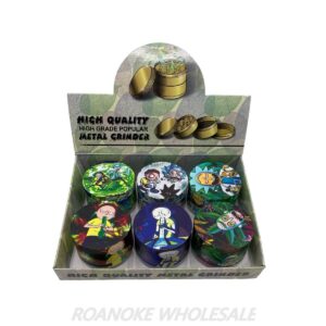 HIGH QUALITY 63MM METAL GRINDER RICK & MORTY 6PCS
