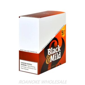 BLACK & MILD (5 FOR PRICE OF 4) (PLASTIC TIP) CIGARILLOS 10/5 PACKS
