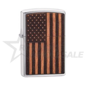 ZIPPO LIGHTER - WOODCHUCK AMERICAN FLAG ($39.95)