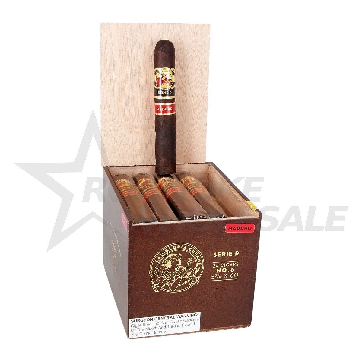 LA GLORIA CUBANA SERIE R MADURO No.6 5&7/8X60 CIGARS 24PCS