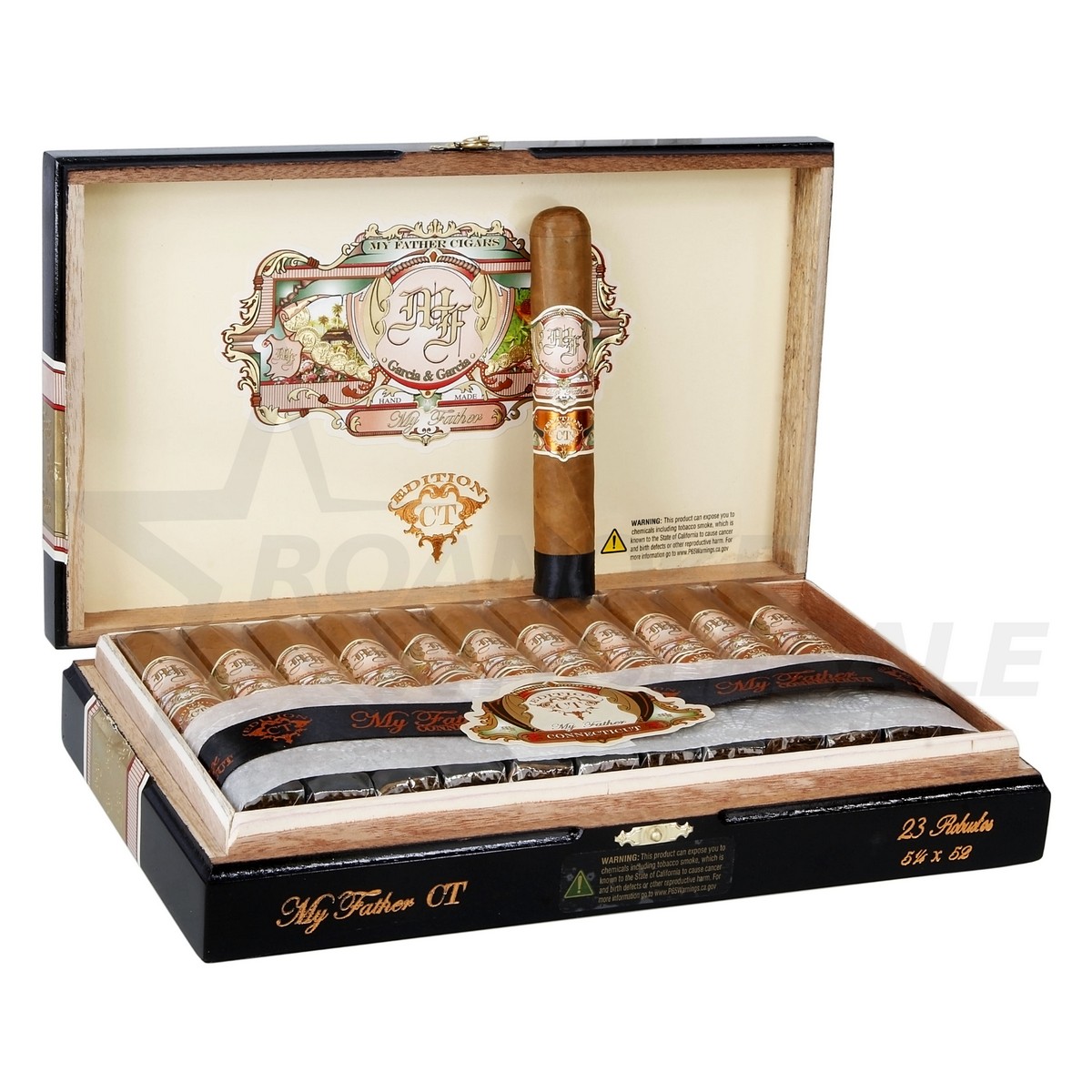 MY FATHER CIGARS CONNECTICUT ROBUSTO 5.25X52 CIGARS 23PCS