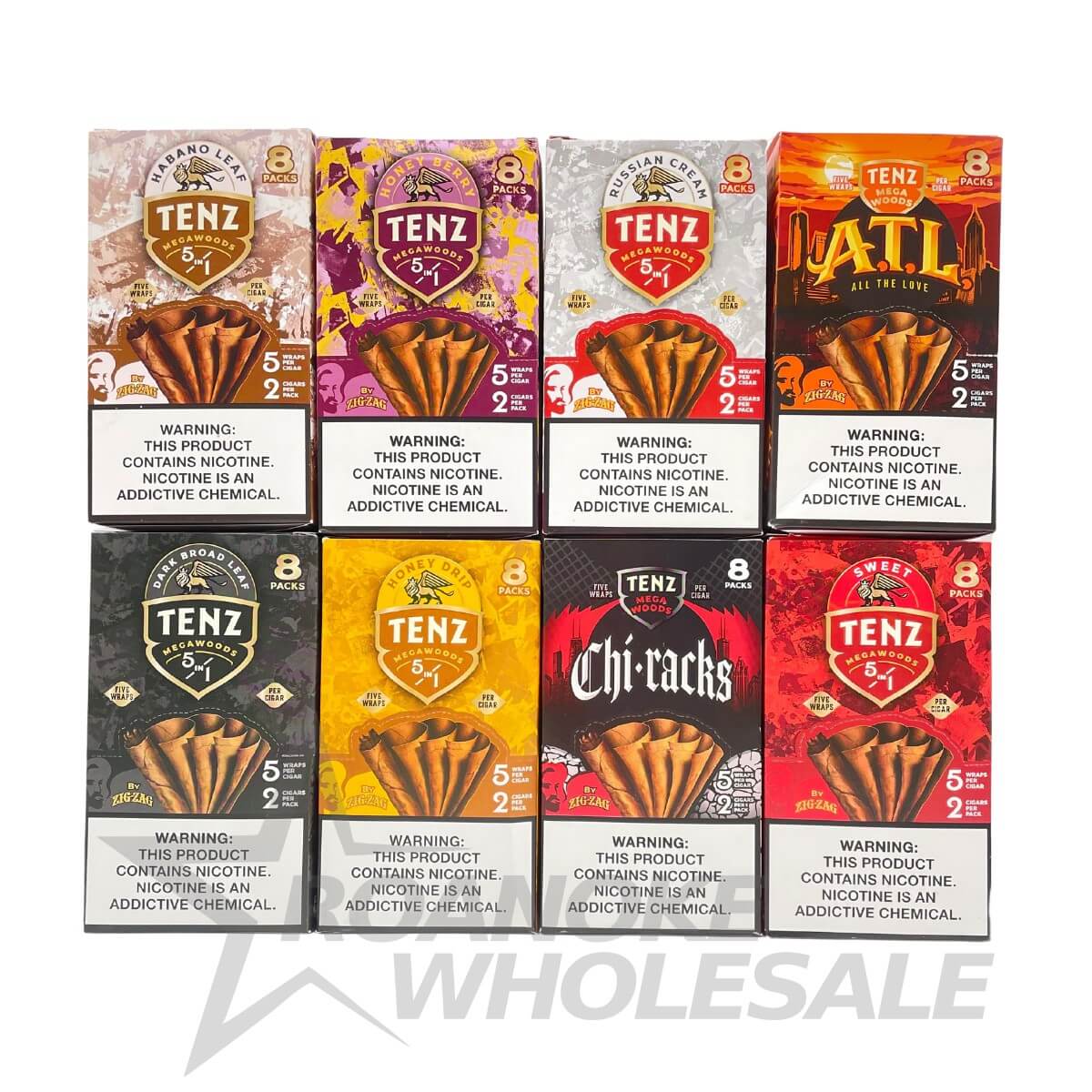 ZIG ZAG TENZ MEGAWOODS 5 WRAPS PER CIGAR 8/2 PACKS - Image 2