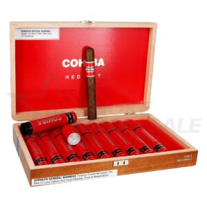 COHIBA RED DOT TOROS TUBE 6X50 CIGARS 10PCS