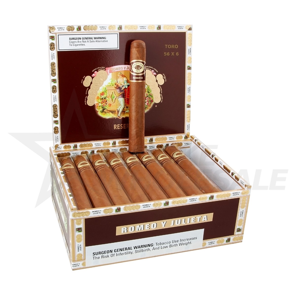 ROMEO Y JULIETA RESERVE TORO 56X6 CIGARS 27PCS