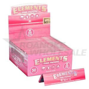 ELEMENTS PINK PAPERS - KING SIZE SLIM 50PCS